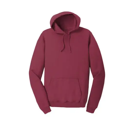Port & Company&reg; Beach Wash Garment-Dyed Pullover Hooded Adult Sweatshirt Merlot {1}