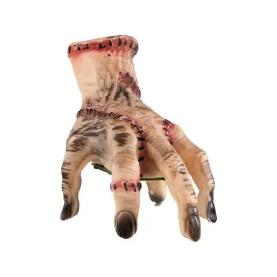 9.25" Animated Severed Hand with Sound Halloween Decoration {4}