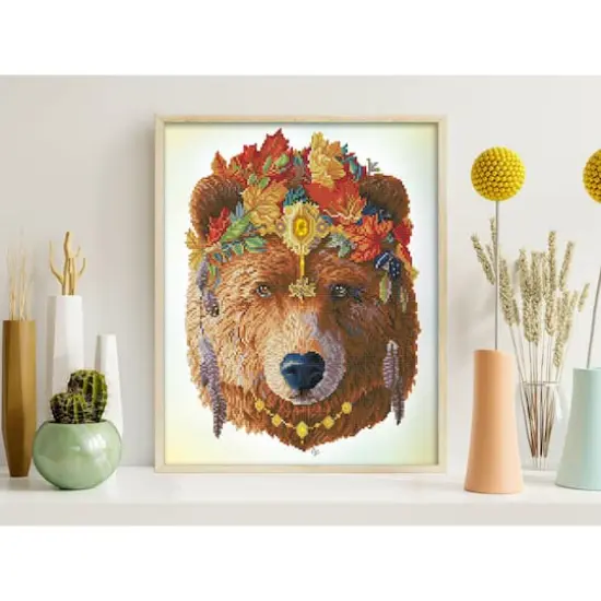 Diamond Dotz&reg; Advanced Bohemian Bear Diamond Painting Kit {5}