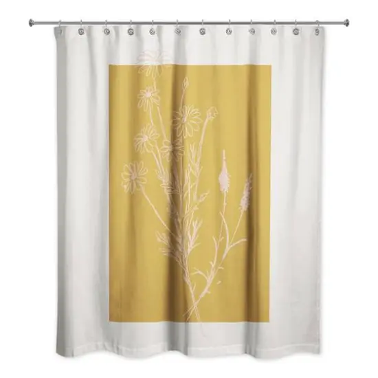 Sunset Florals Shower Curtain {1}