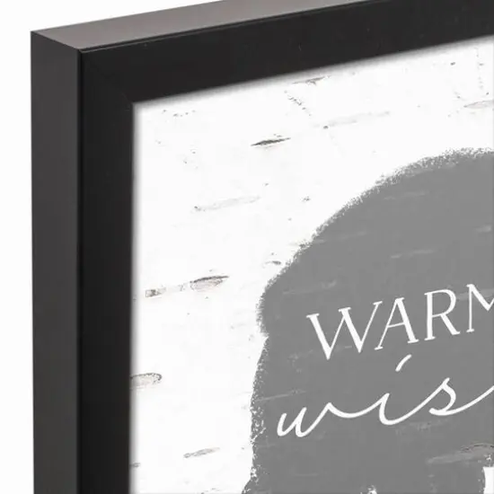 Warm Winter Wishes 11x14 Black Framed Canvas {4}
