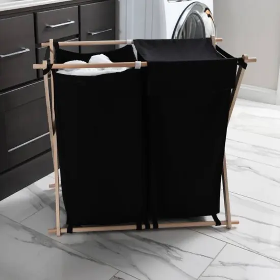 Household Essentials X-Frame Laundry Sorter Black {3}