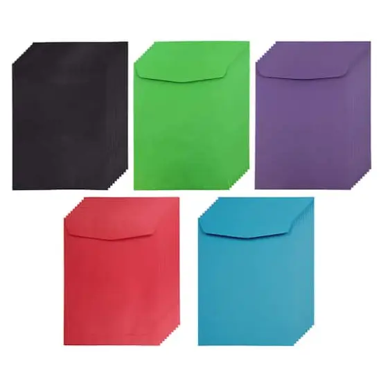 JAM Paper 9" x 12" Assorted Open End Catalog Envelopes, 50ct. {4}