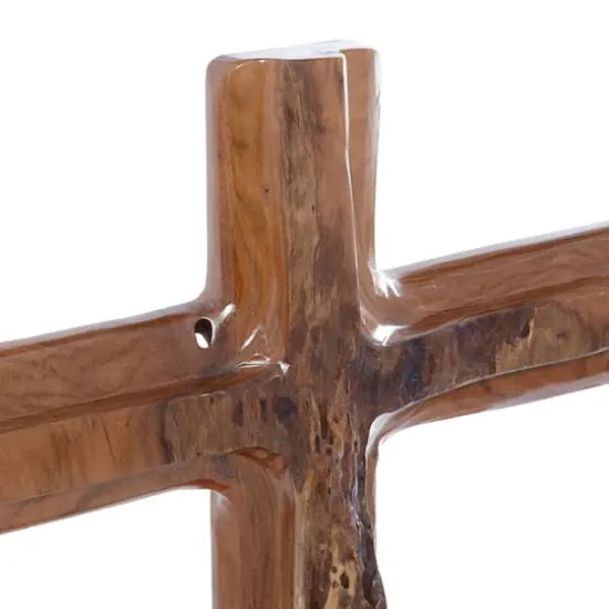 Brown Teak Wood Eclectic Style Table Decor 22" x 15" x 6" {5}