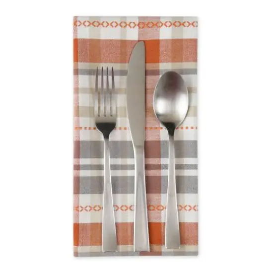DII&reg; Autumn Afternoon Plaid Dinner Napkins, 6ct. {4}