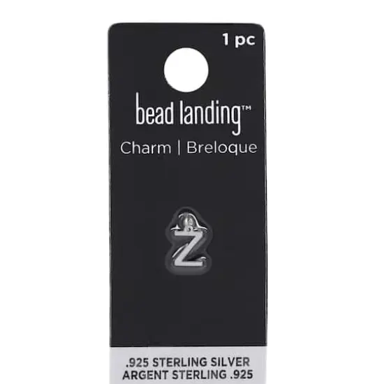 Sterling Silver Alphabet Charm by Bead Landing&trade; Z {8}