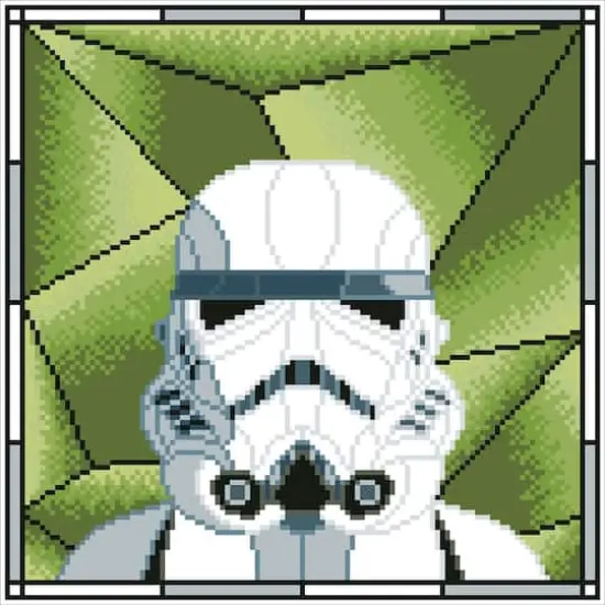 Camelot&reg; Dots Stormtrooper Stained Glass Diamond Painting Kit {3}