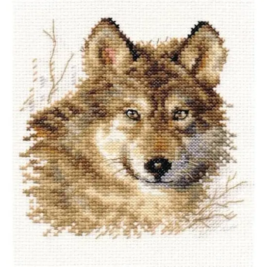 Alisa Wolf Cross Stitch Kit {1}