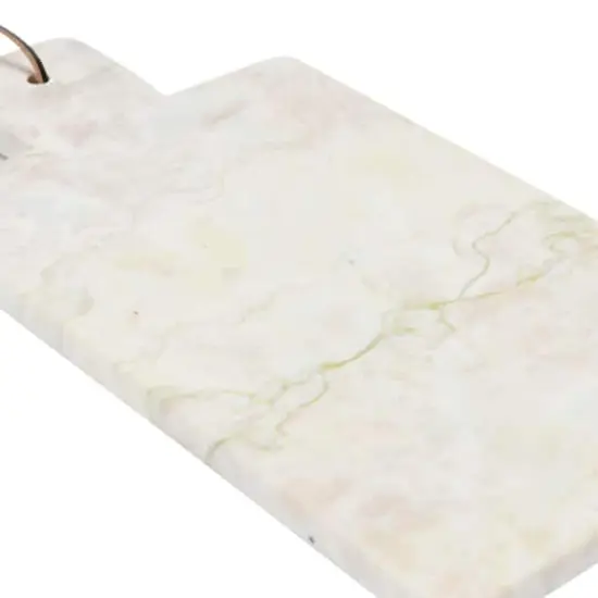 Hello Honey&reg; 16" Sage Color Marble Cutting Board/Tray with Leather Tie {9}