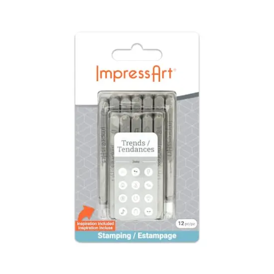 ImpressArt&reg; 3mm Trends Metal Stamps Pack {1}