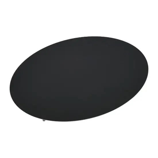 Household Essentials 39" Jamestown Oval Coffee Table Black Oak {5}