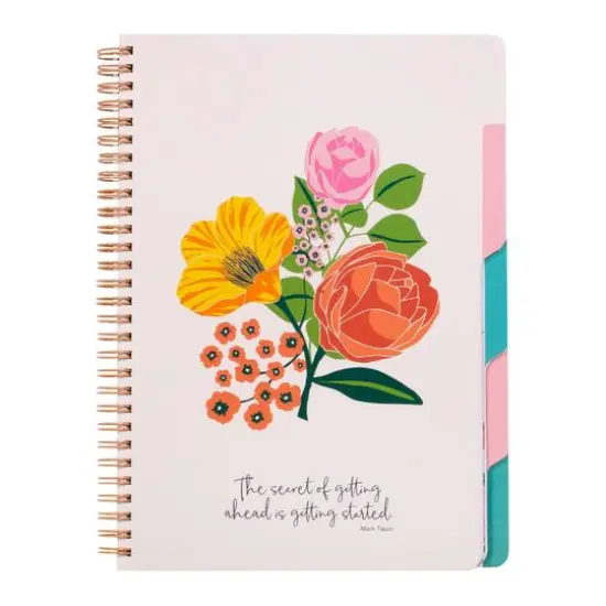 Steel Mill & Co.&reg; Garden Blooms Spiral Subject Notebook {3}