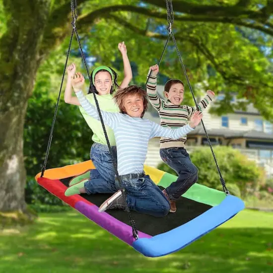 Sorbus Indoor & Outdoor Saucer Swing {3}