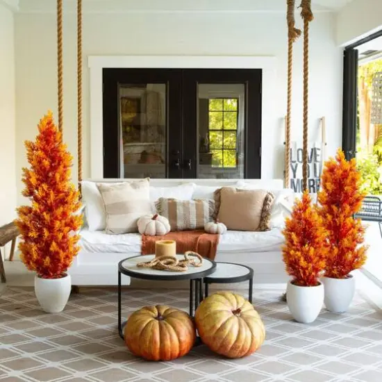 5ft. UV Resistant Autumn Artificial Fall Cedar Tree (Indoor/Outdoor) {7}