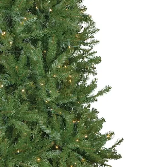 7.5ft. Pre-Lit Rockwood Pine Artificial Christmas Tree, Clear LED Lights {4}