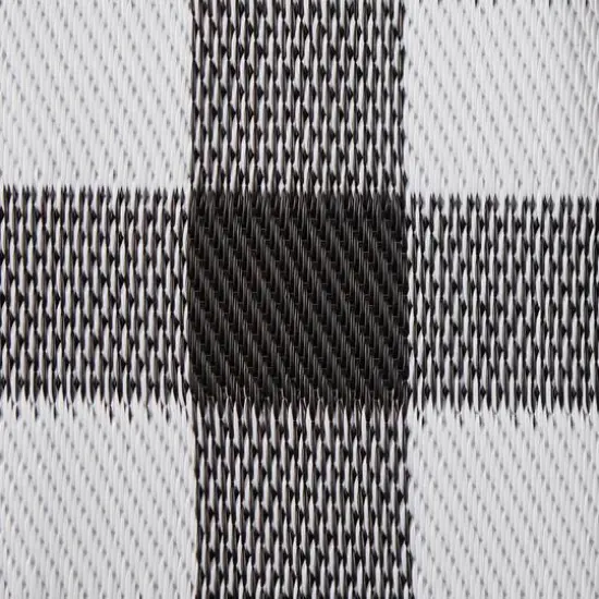 DII&reg; Buffalo Check Outdoor Rug, 4ft. x 6ft. Black/White {5}