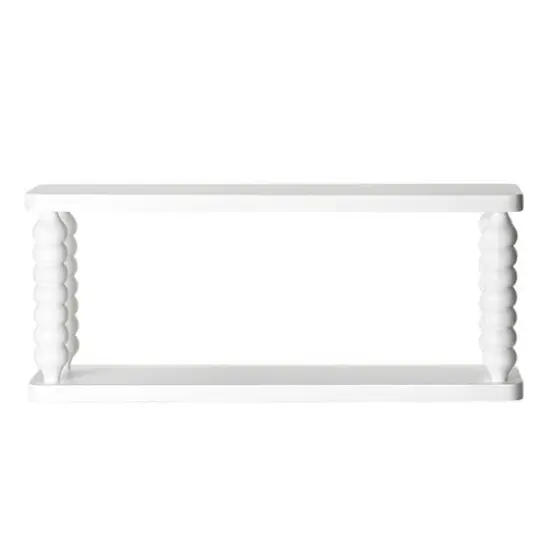 American Art Decor Galleon Wall Shelf, White - 22" x 9" {7}