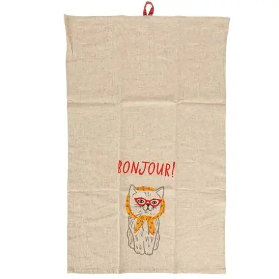 Hello Honey&reg; French Animal Linen Blend Tea Towels, 3ct. {9}