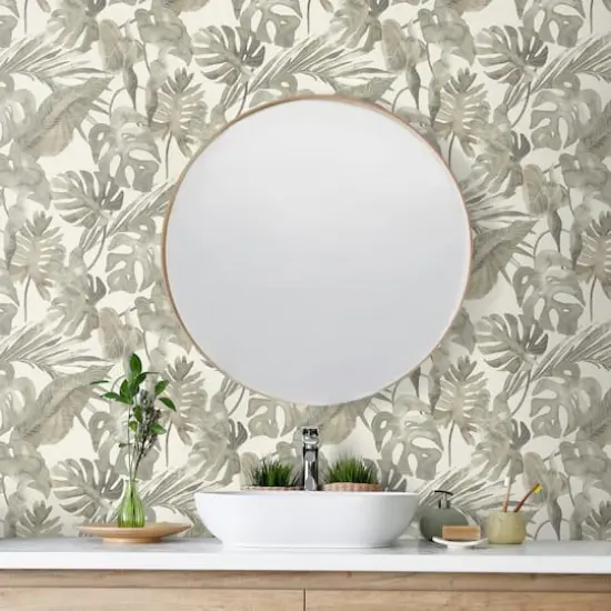 Tommy Bahama Falling Fronds Peel & Stick Wallpaper Dusk {3}