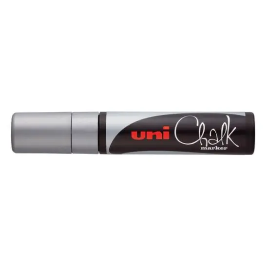 Uni-Ball&reg; PWE-17K Extra Broad Uni Chalk Marker Silver {1}