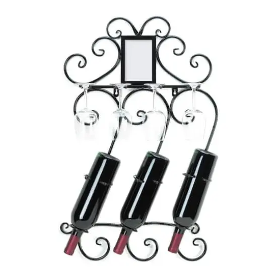 2.5ft. Scrollwork Wall Wine Rack {4}