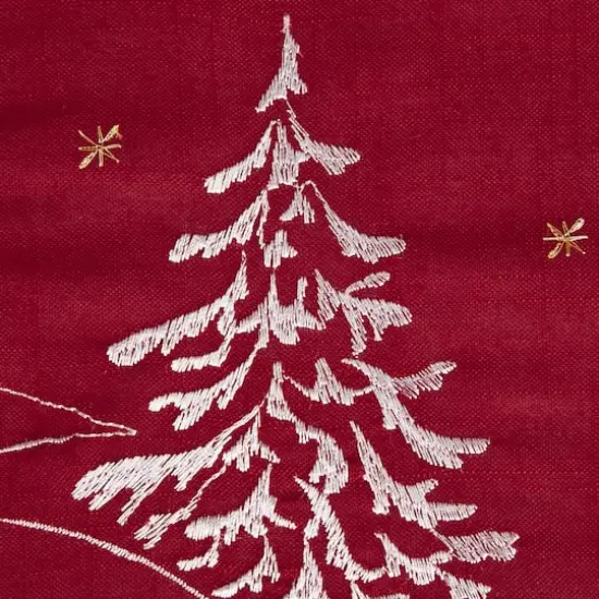 DII&reg; 40" Embroidered Snowman Table Topper {7}