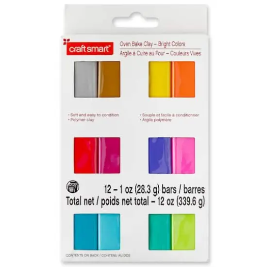 Bright Colors Oven Bake Clay by Craft Smart&reg; {6}