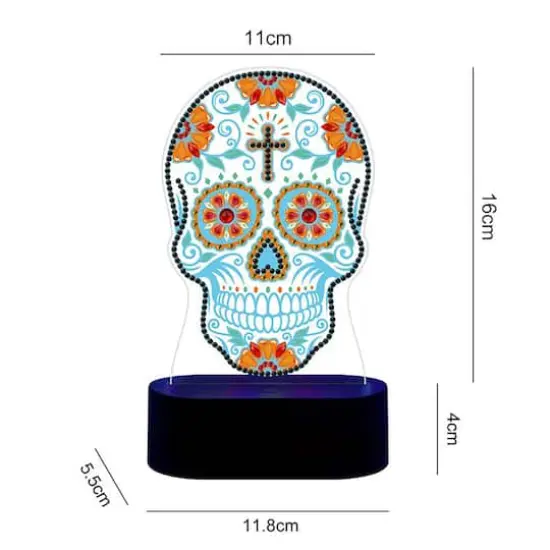 Sparkly Selections Skull 3D Lamp Diamond Painting {1}