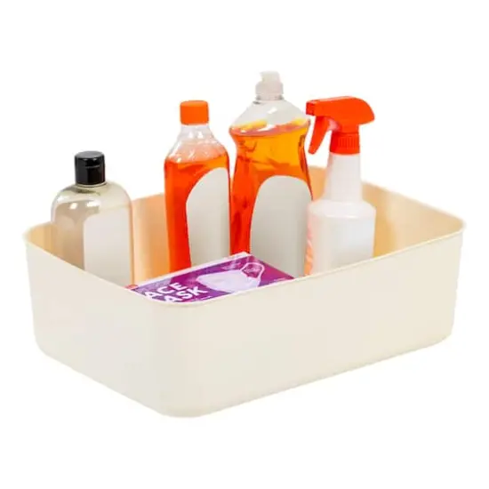 IRIS&reg; Medium Cream Nestable Storage Organizer Bins, 4ct. {3}