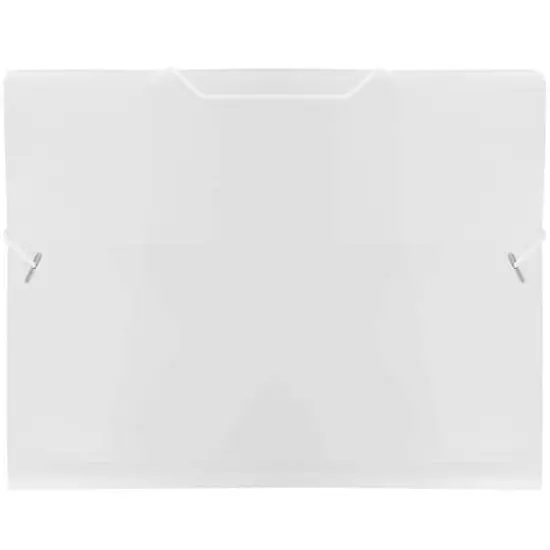 JAM Paper 9.5" x 12.375" Action Case Letter Booklet Plastic Portfolio Clear {1}