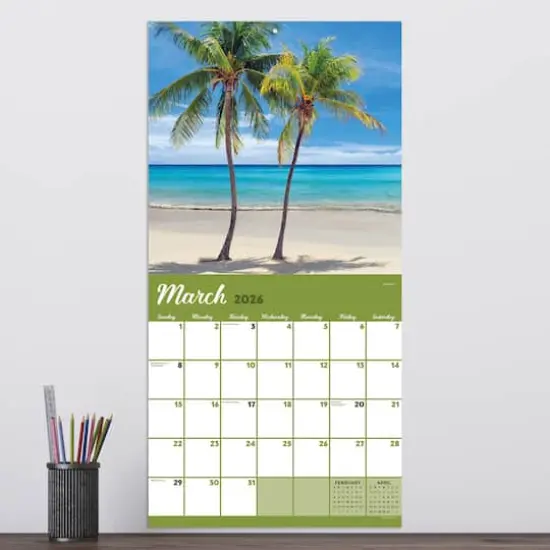2026 Tropical Beaches Wall Calendar {4}
