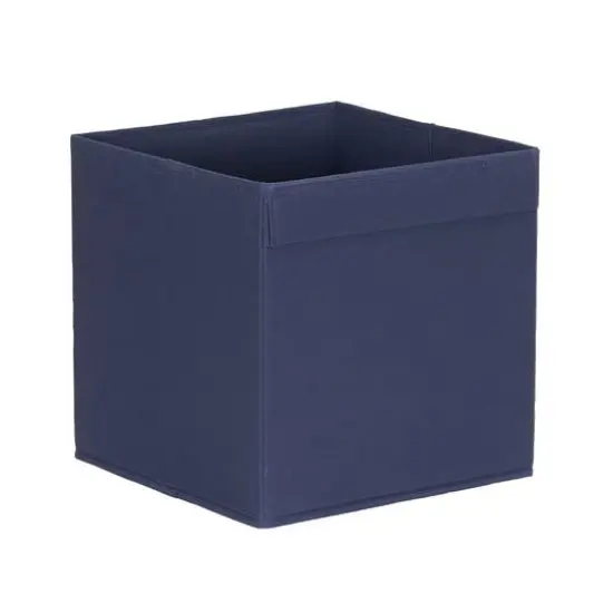 Household Essentials 11" Storage Cubes with Lip Handles, 6ct. Navy {7}
