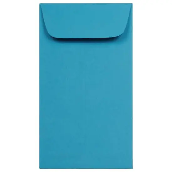 JAM Paper #6 Coin Business Colored Envelopes, 50ct. Blue {1}