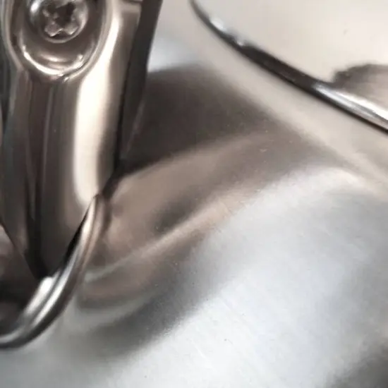 Mr. Coffee Belgrove 2.5qt. Brushed Stainless Steel Whistling Tea Kettle with Nylon Handle {9}