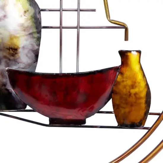 24" Multicolor Abstract Oriental Wall D&eacute;cor {4}