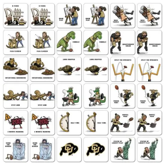 College Team Licensed Memory Match Game Colorado Buffaloes {4}