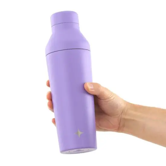 JoyJolt&reg; 20oz. Vacuum Insulated Cocktail Protein Shaker Purple {8}