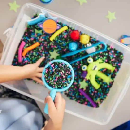 Creativity for Kids&reg; Sensory Bin Outer Space {8}