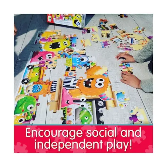 Puzzle Doubles! - Glow in the Dark Monsters: 100 Pcs {9}