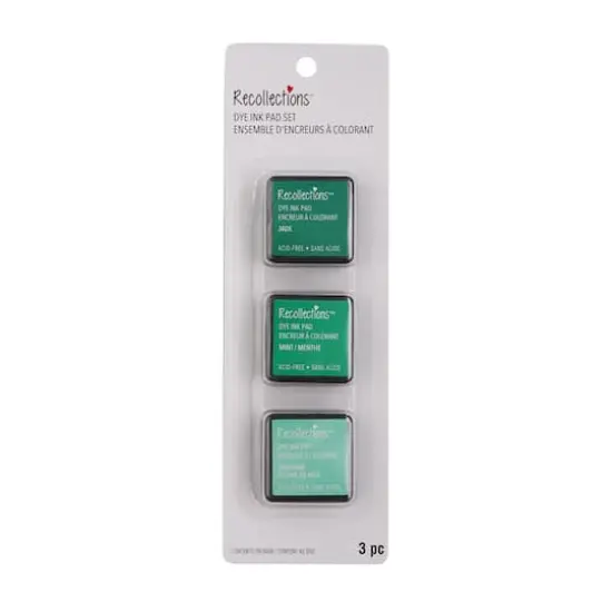 Dye Ink Pad Set by Recollections&trade; Jade/Mint/Seafoam {1}