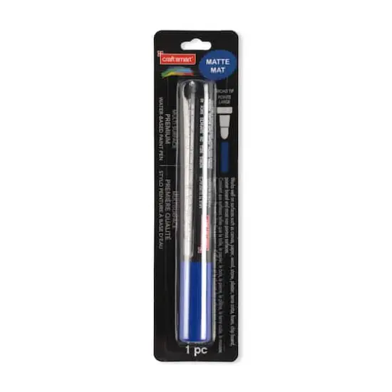 Premium Broad Tip Matte Water-Based Paint Pen by Craft Smart® Blue {4}