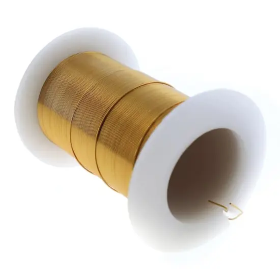 The Beadsmith&reg; Wire&trade; Elements 28 Gauge Tarnish-Resistant Wire Brass {4}