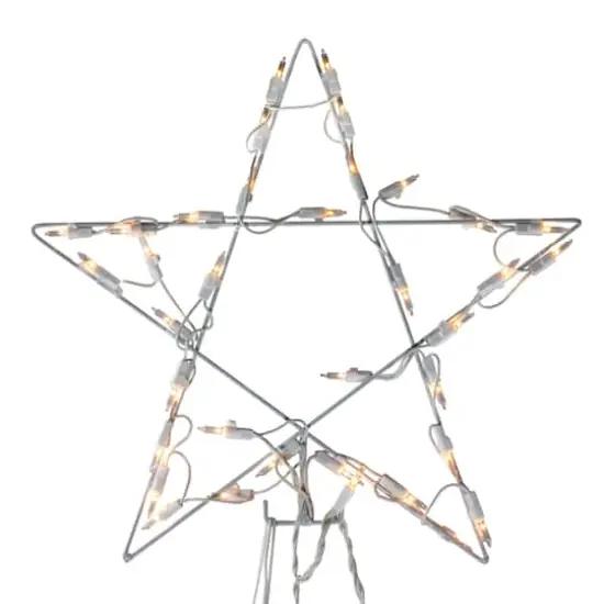 12ft. Clear Lighted Christmas Tree Decoration {5}