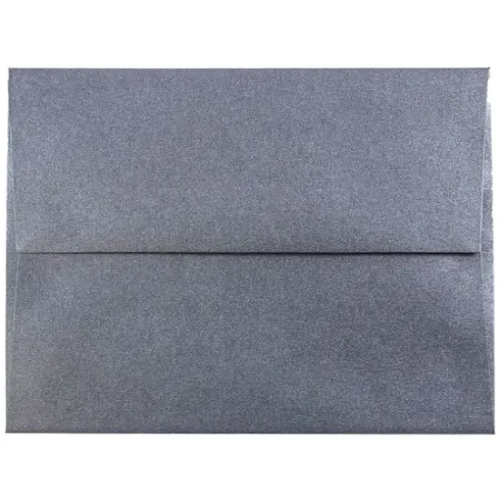 JAM Paper 4.375" x 5.75" Metallic Invitation Envelopes, 25ct. Anthracite Stardream {1}