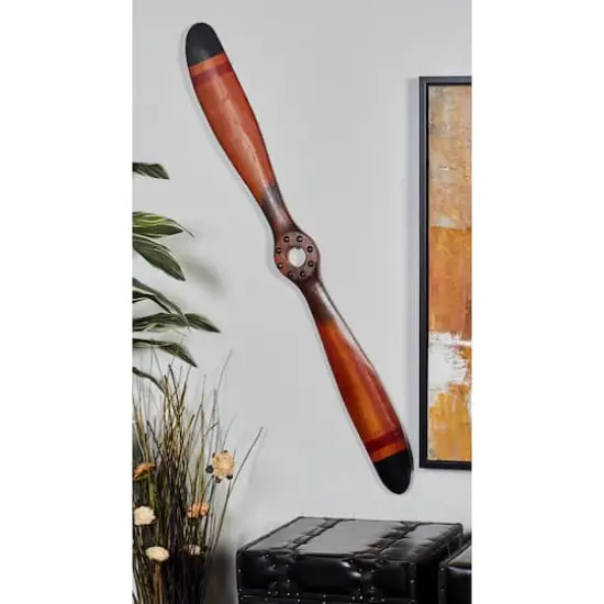 48" Brown Wood Plane Industrial Wall Decor, 2ct. {11}