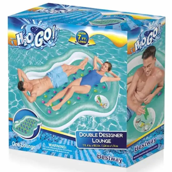 Bestway H2OGO! 7.5ft. Double Designer Pool Lounge {3}