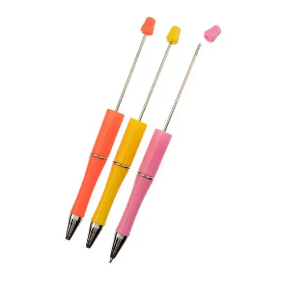 John Bead Super Cute Warm Colors 3-Piece Beadable Pen Kit {1}