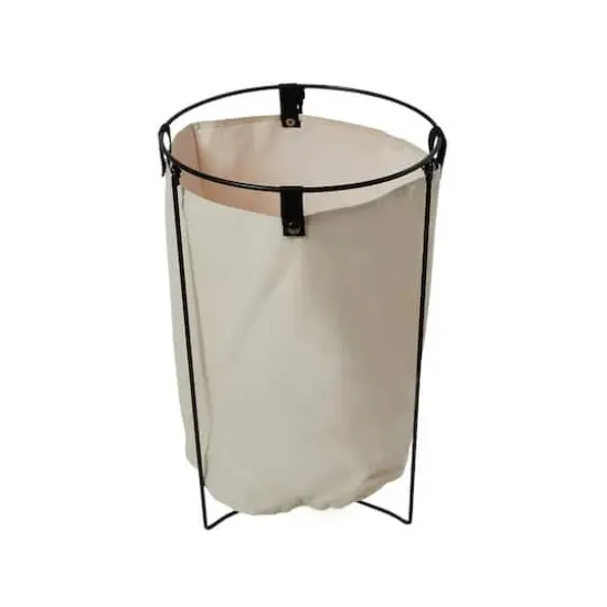 Household Essentials 23" Standing Laundry Hamper with Removable Bag Natural {1}