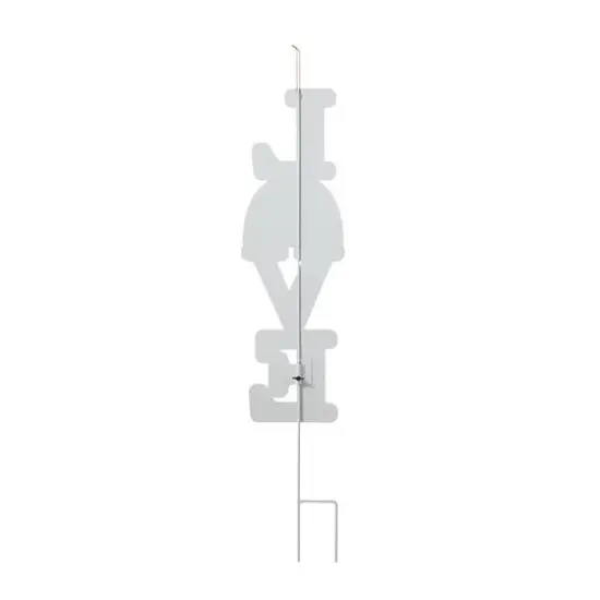 Glitzhome&reg; 36" Valentine's Metal Rainbow "LOVE" Yard Stake {7}