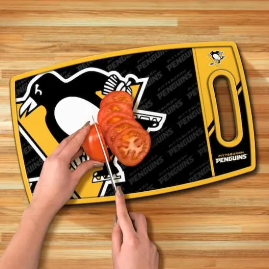 NHL Logo Series Cutting Board Pittsburgh Penguins {6}